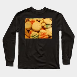 Christmas cookies with sugar sprinkles Long Sleeve T-Shirt